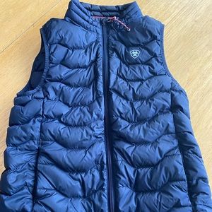 Ariat Girls Ideal Down Vest Navy Large